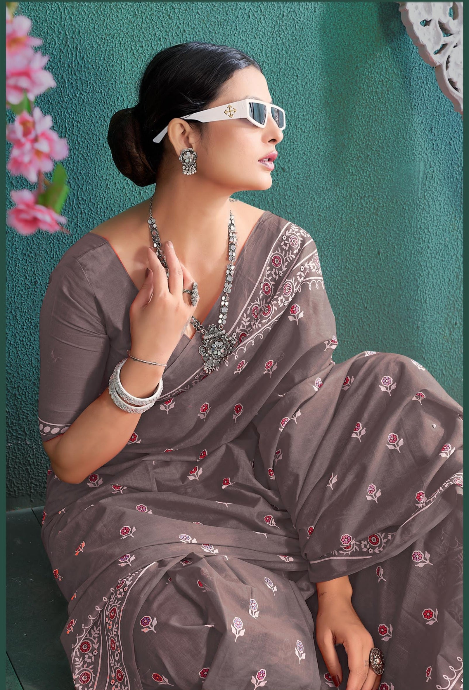 Beautiful Designer Aneri Soft Pure Cotton Saree