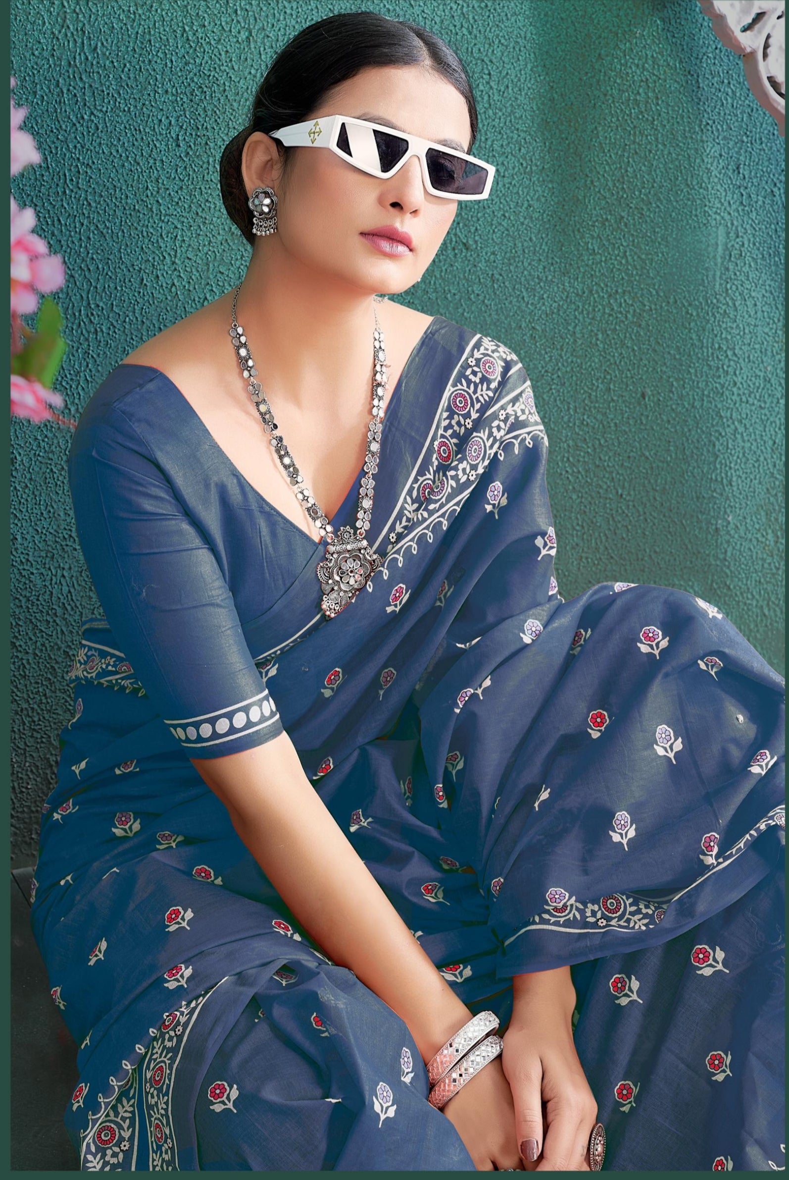 Beautiful Designer Aneri Soft Pure Cotton Saree