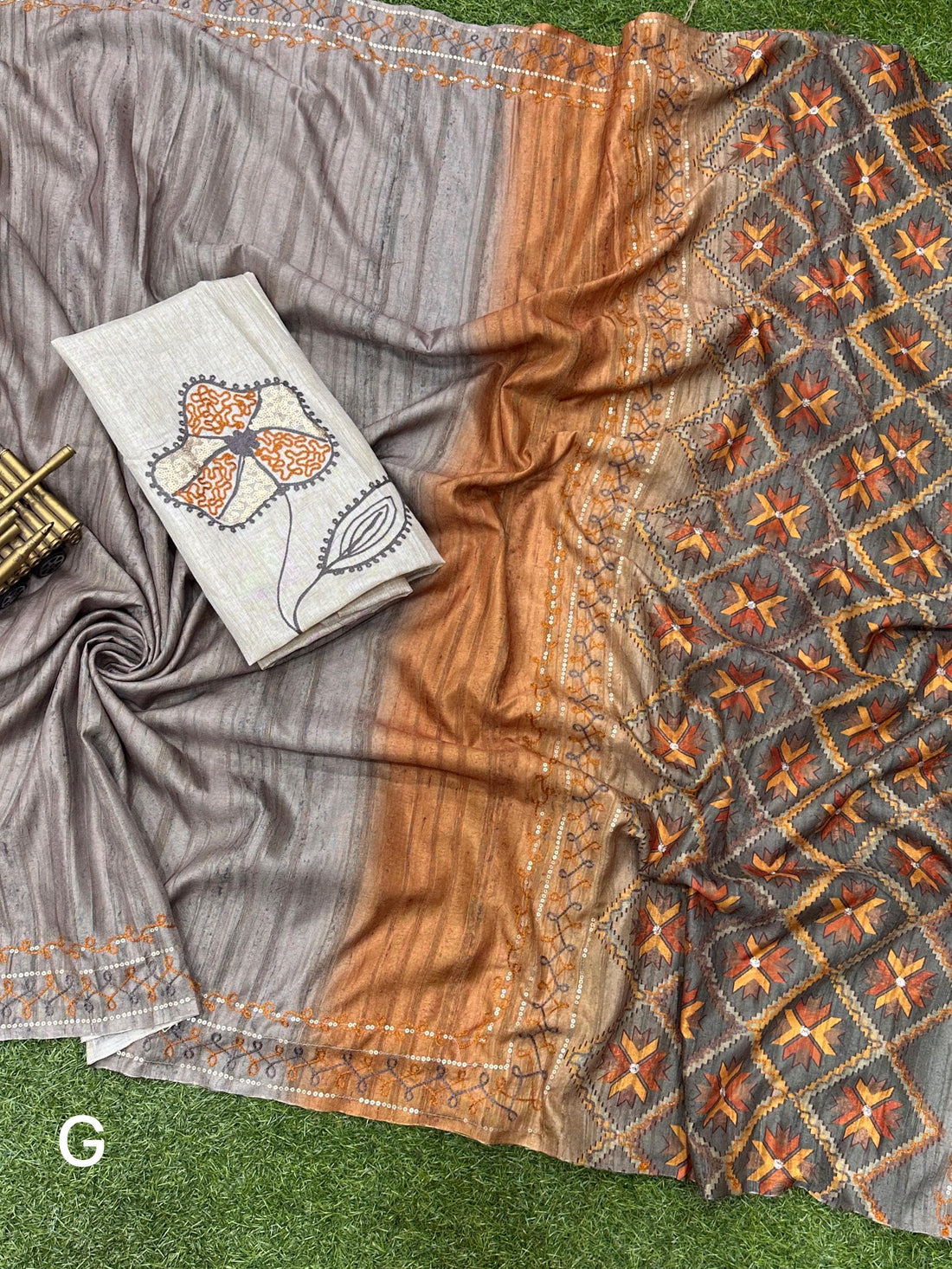 Beautiful Designer Summer Digital Ajrakh Print Air Silk Saree