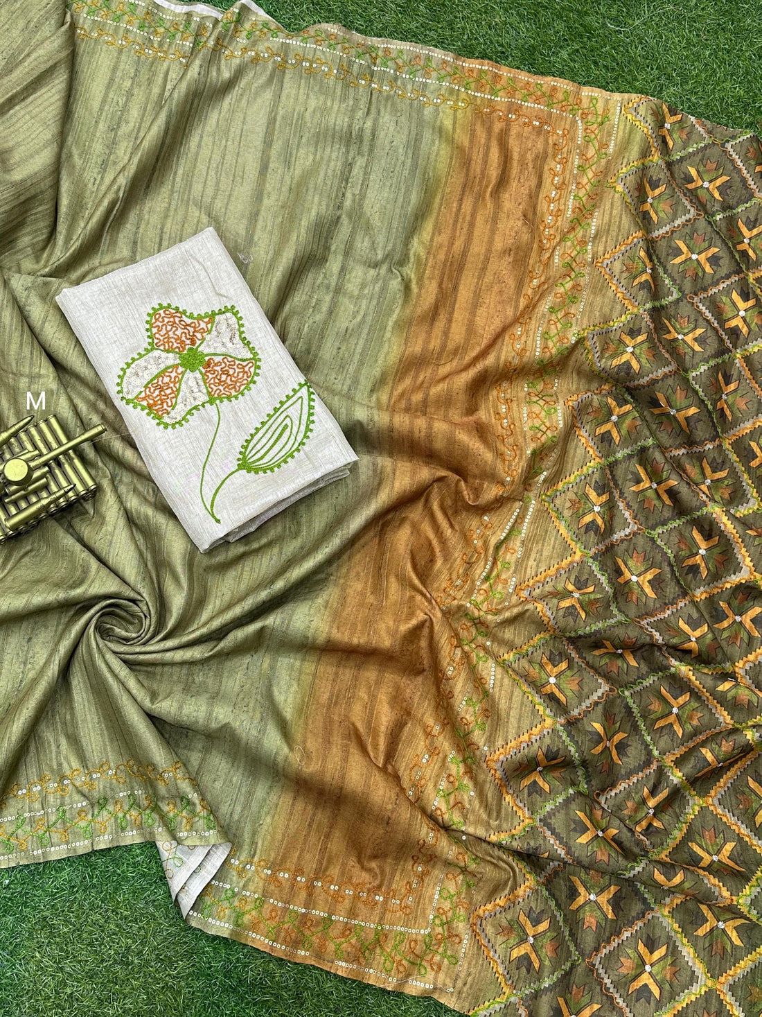 Beautiful Designer Summer Digital Ajrakh Print Air Silk Saree