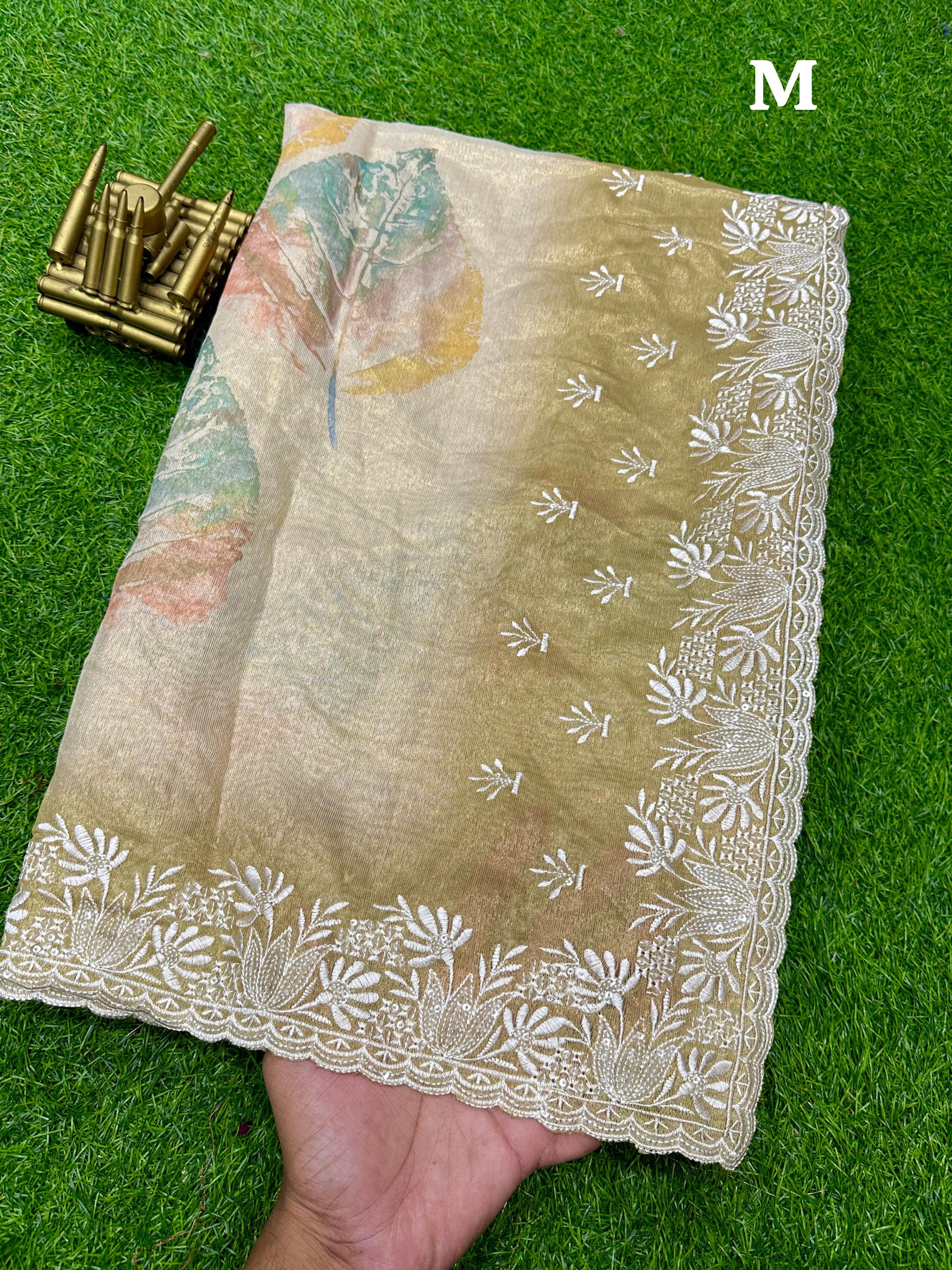 Beautiful Designer Summer Special Soft Organza Silk Saree