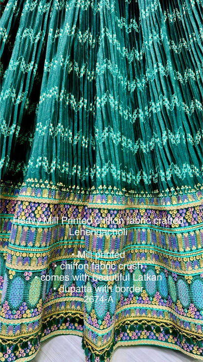 Beautiful Designer Traditional Pure Chiffon Lehenga Choli
