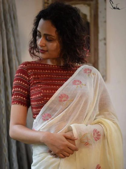 Beautiful Designer Summer Special Soft Plain Linen Saree