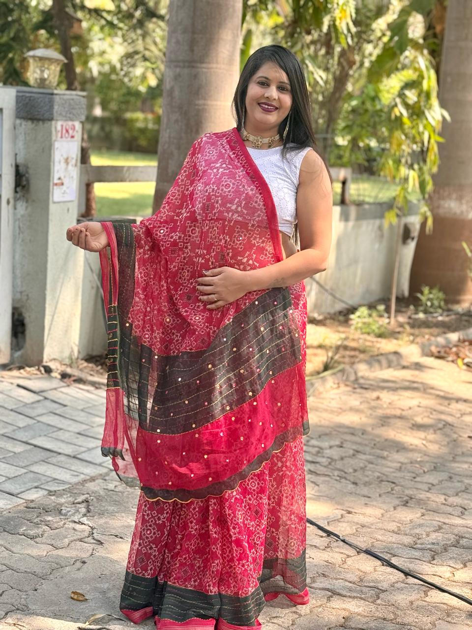 Beautiful Designer Summer Special Soft Patola Silk Saree