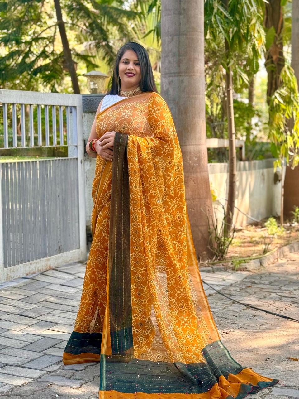 Beautiful Designer Summer Special Soft Patola Silk Saree