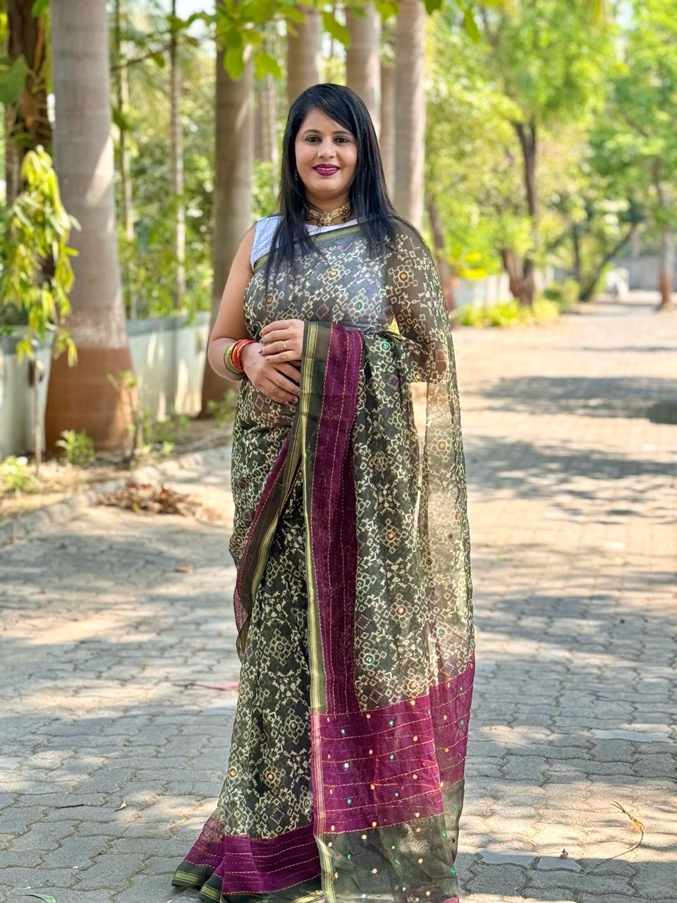 Beautiful Designer Summer Special Soft Patola Silk Saree