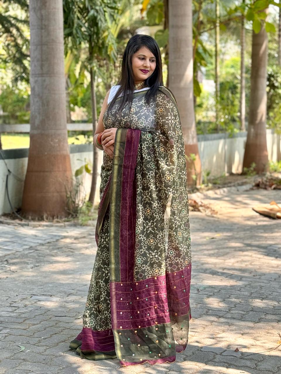 Beautiful Designer Summer Special Soft Patola Silk Saree