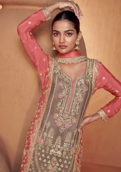 Designer Wedding Wear Latest Anarkali Style Salwar Suit