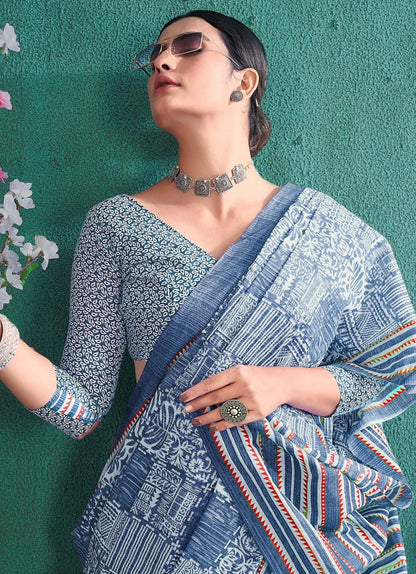 Beautiful Designer Summer Special Soft Pure Cotton Saree