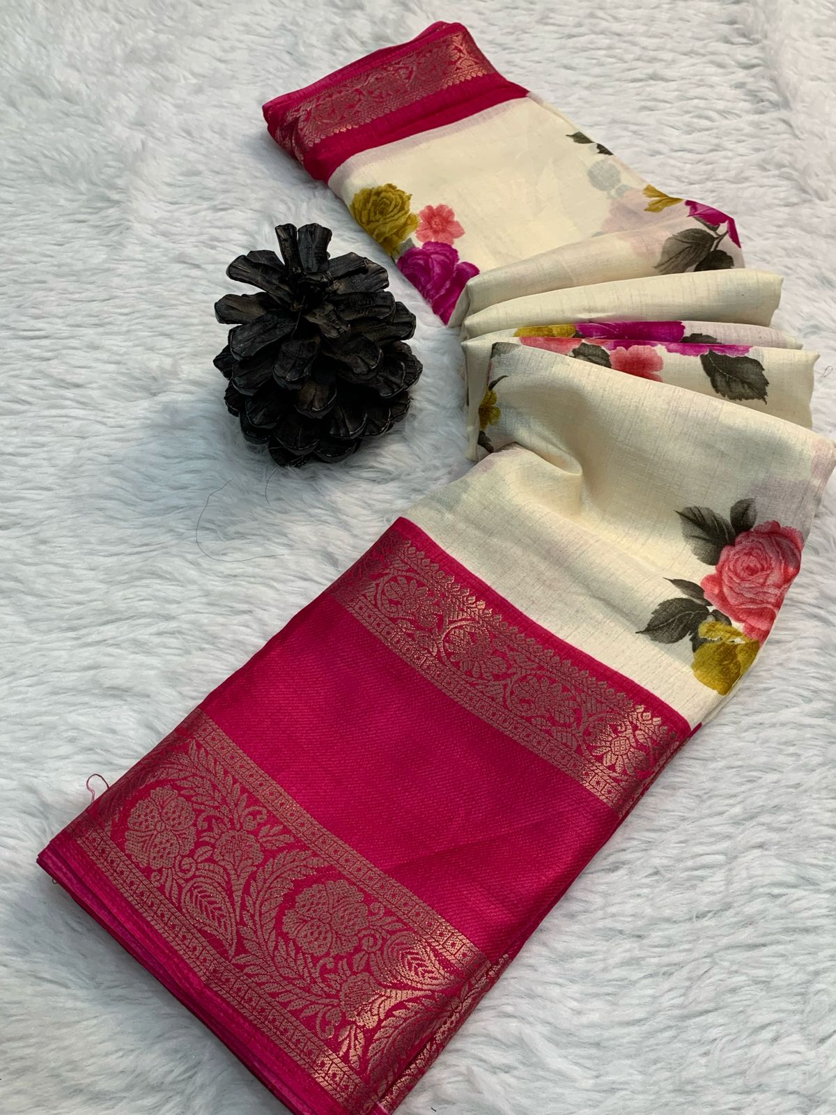 Beautiful Designer Summer Special Soft Dola Silk Saree