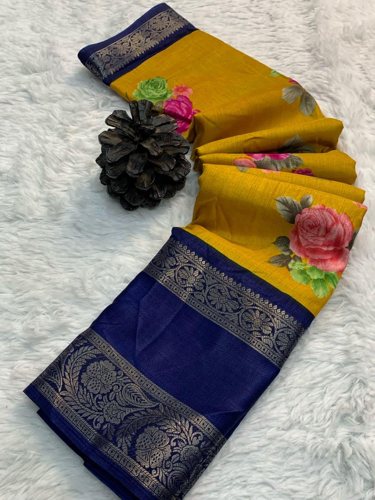 Beautiful Designer Summer Special Soft Dola Silk Saree