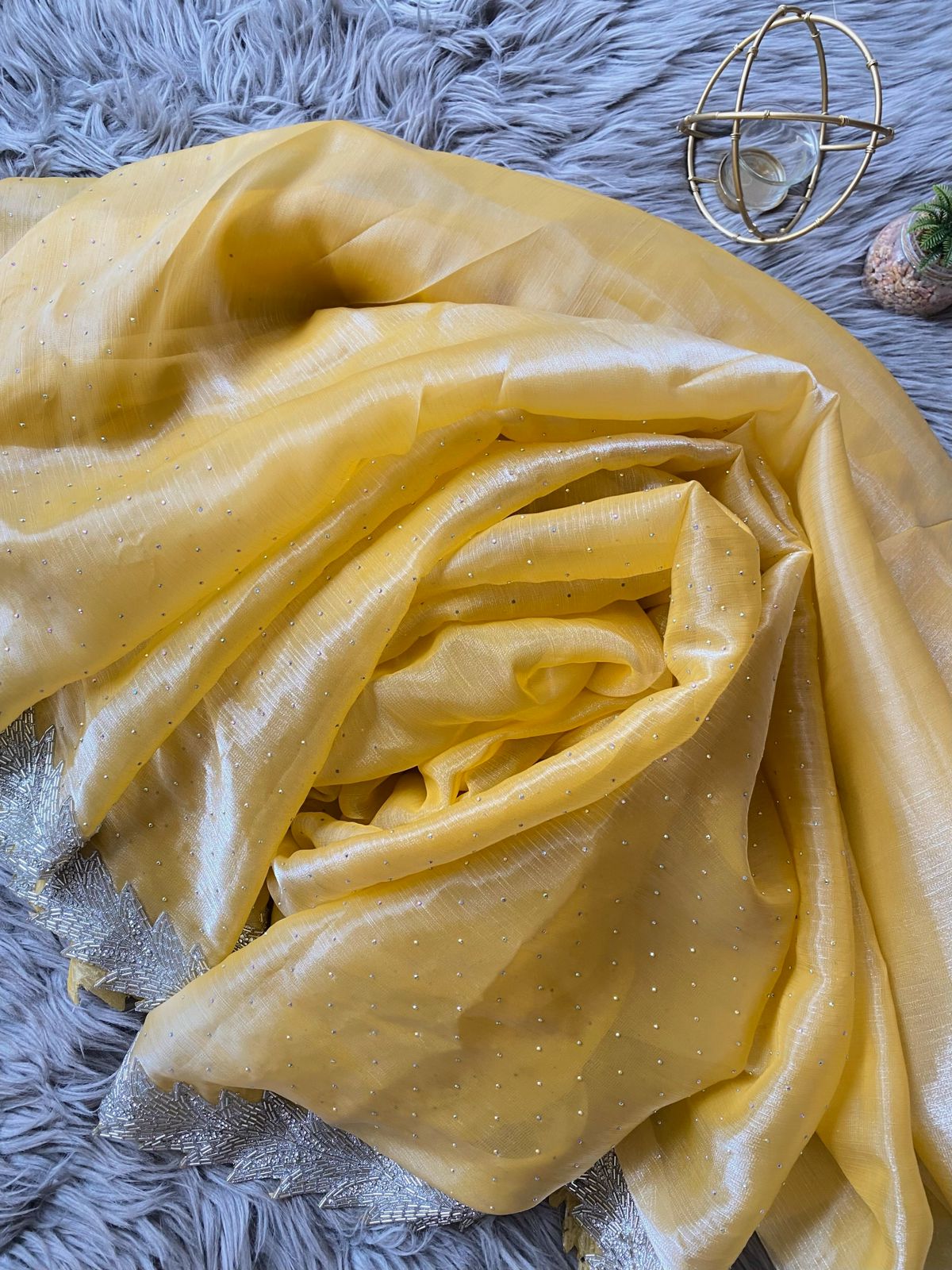 Beautiful Designer Summer Special Barbari Jimmy Chu Silk Saree