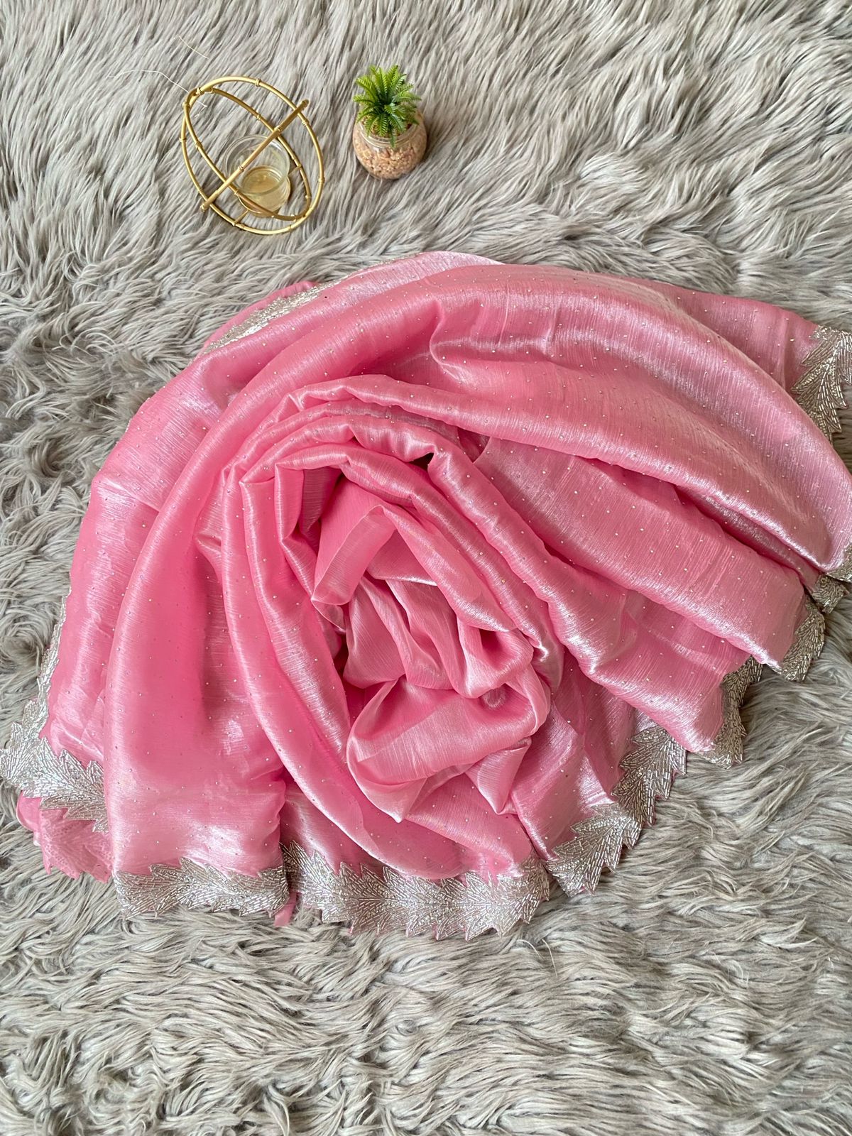 Beautiful Designer Summer Special Barbari Jimmy Chu Silk Saree