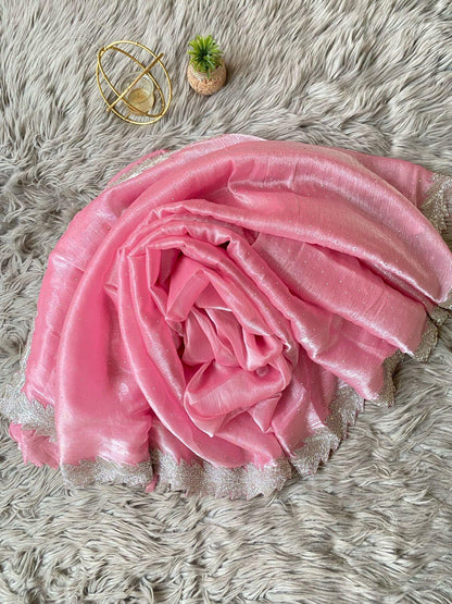 Beautiful Designer Summer Special Barbari Jimmy Chu Silk Saree