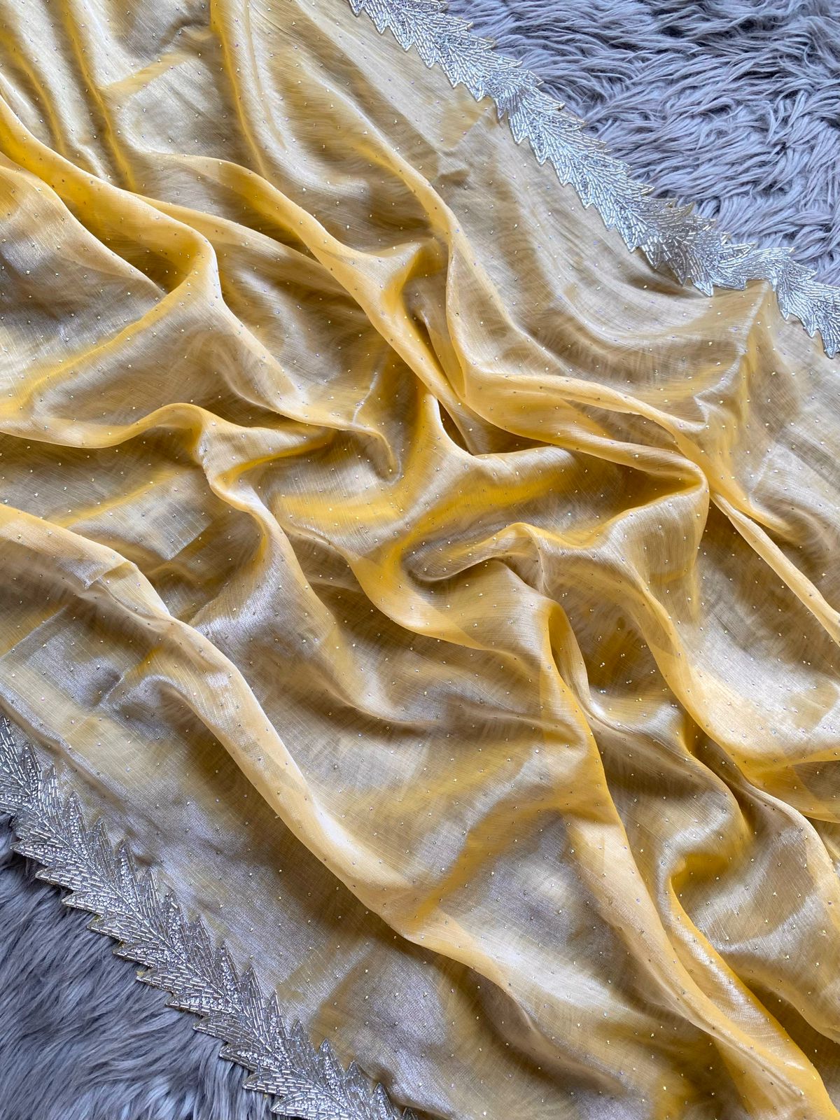 Beautiful Designer Summer Special Barbari Jimmy Chu Silk Saree