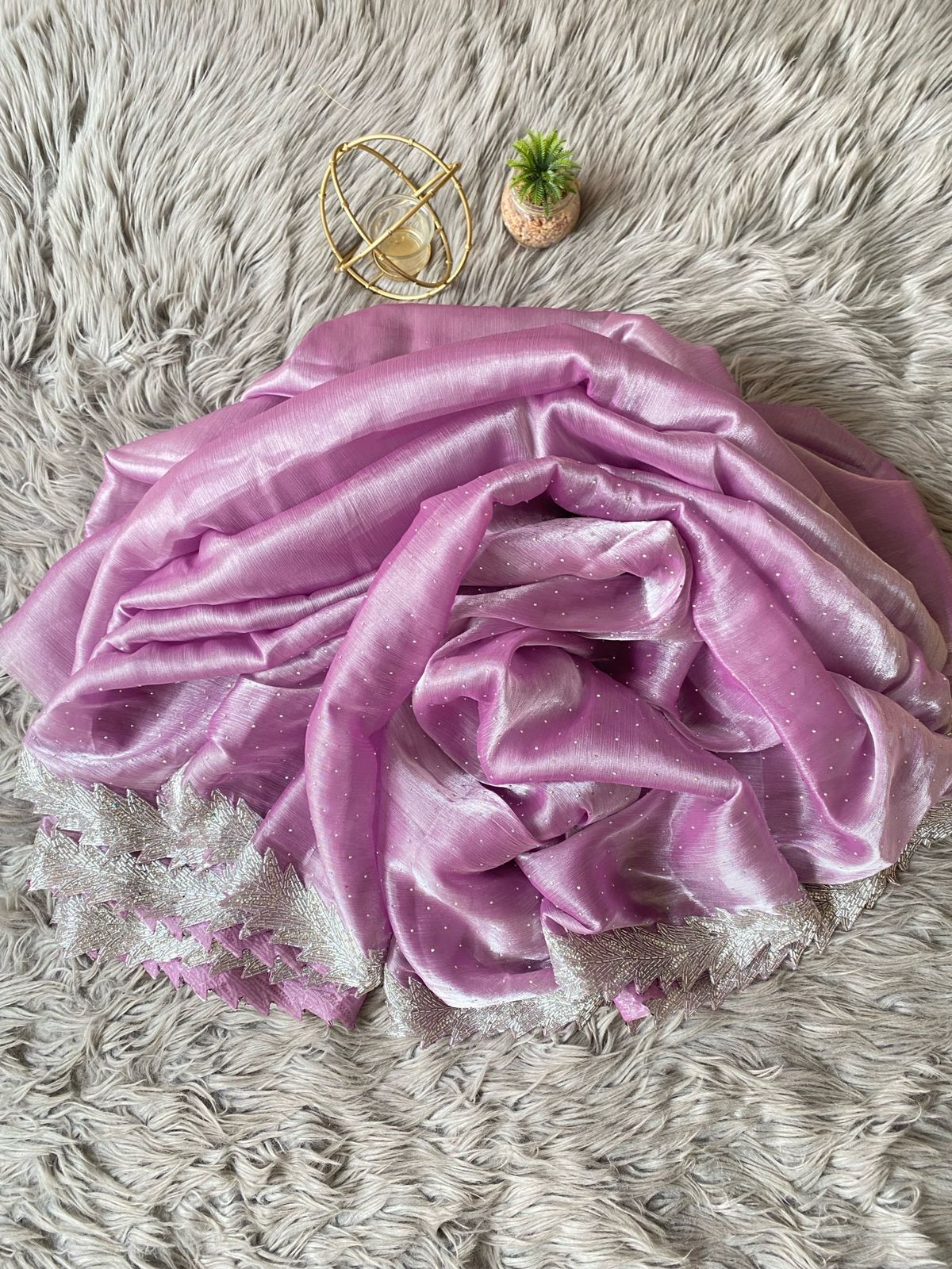 Beautiful Designer Summer Special Barbari Jimmy Chu Silk Saree