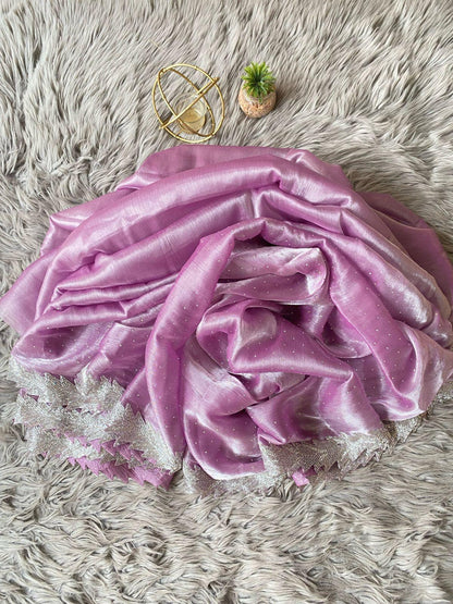 Beautiful Designer Summer Special Barbari Jimmy Chu Silk Saree