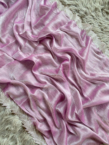 Beautiful Designer Summer Special Barbari Jimmy Chu Silk Saree