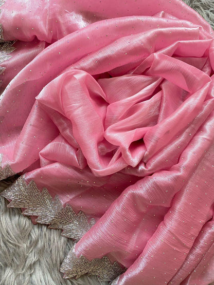 Beautiful Designer Summer Special Barbari Jimmy Chu Silk Saree
