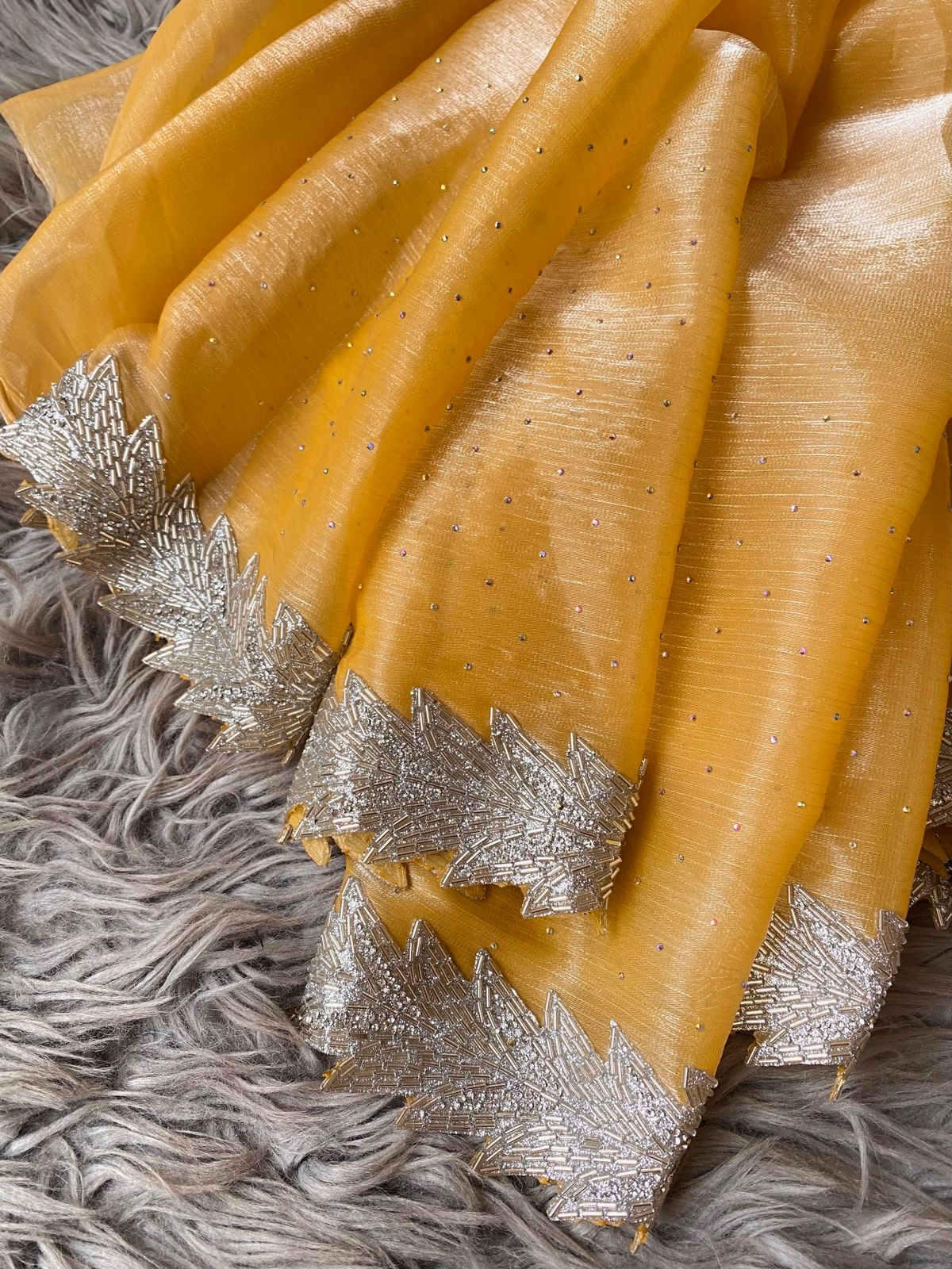 Beautiful Designer Summer Special Barbari Jimmy Chu Silk Saree