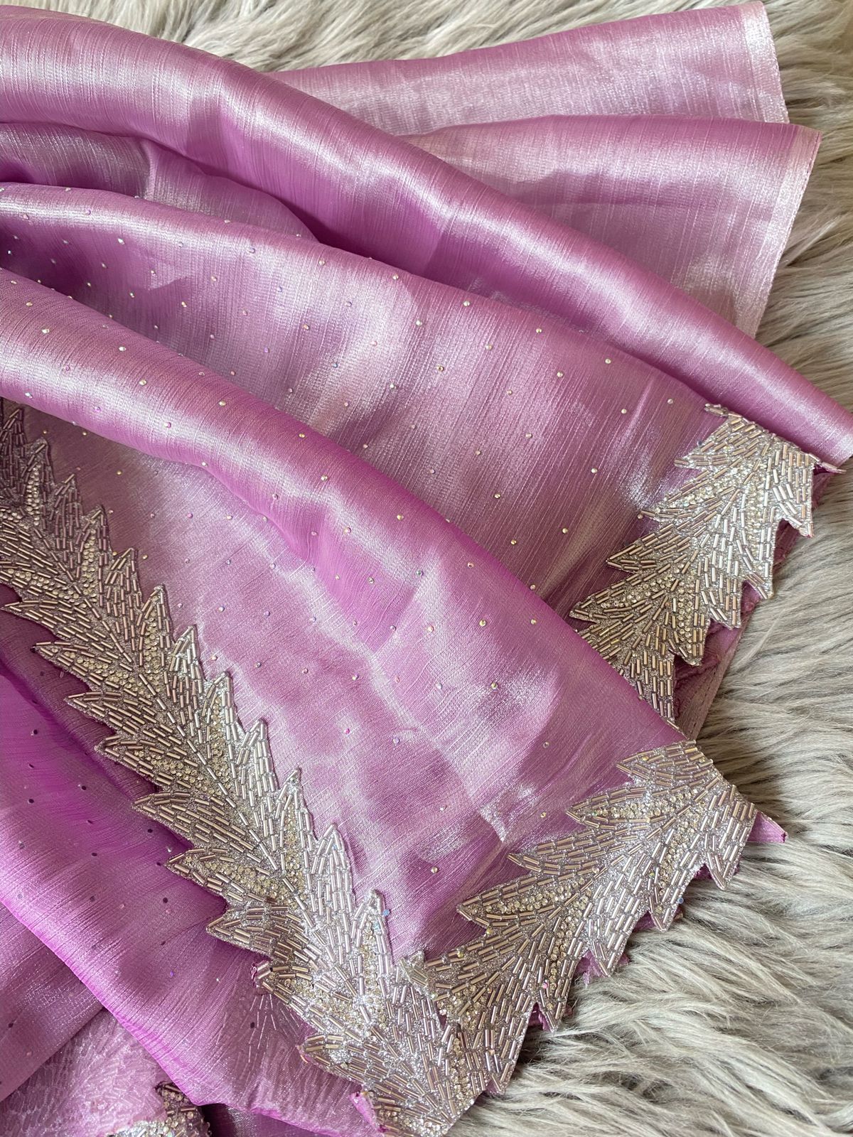 Beautiful Designer Summer Special Barbari Jimmy Chu Silk Saree