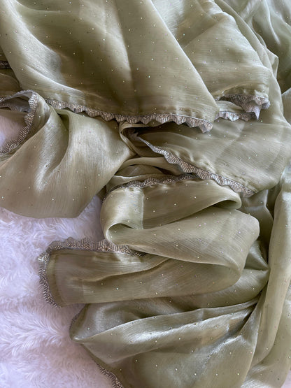 Beautiful Designer Summer Special Barbari Jimmy Chu Silk Saree