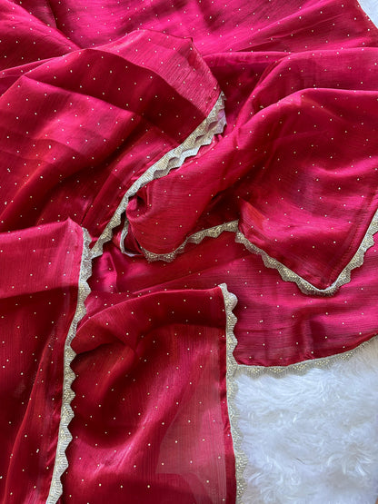 Beautiful Designer Summer Special Barbari Jimmy Chu Silk Saree