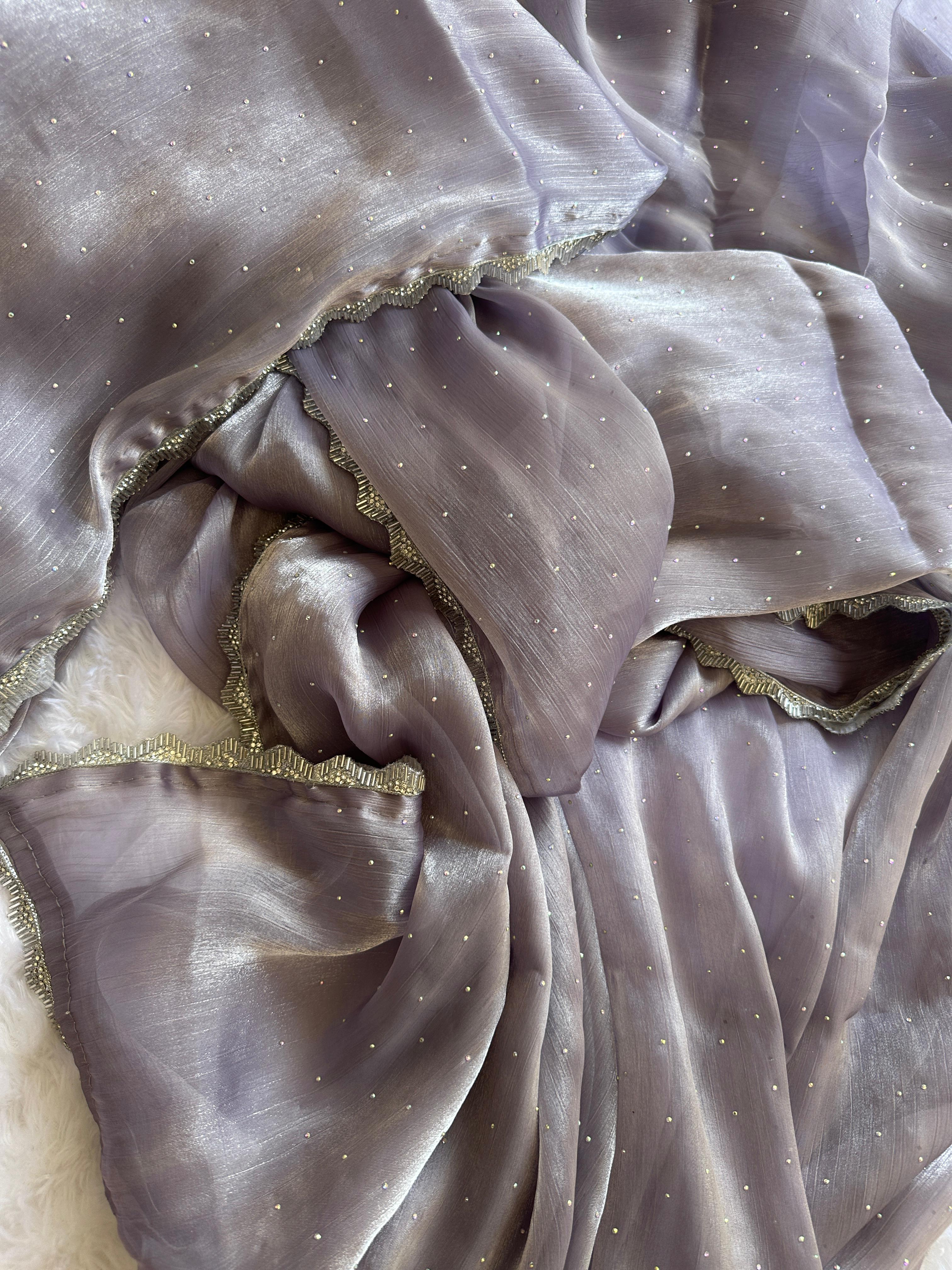 Beautiful Designer Summer Special Barbari Jimmy Chu Silk Saree