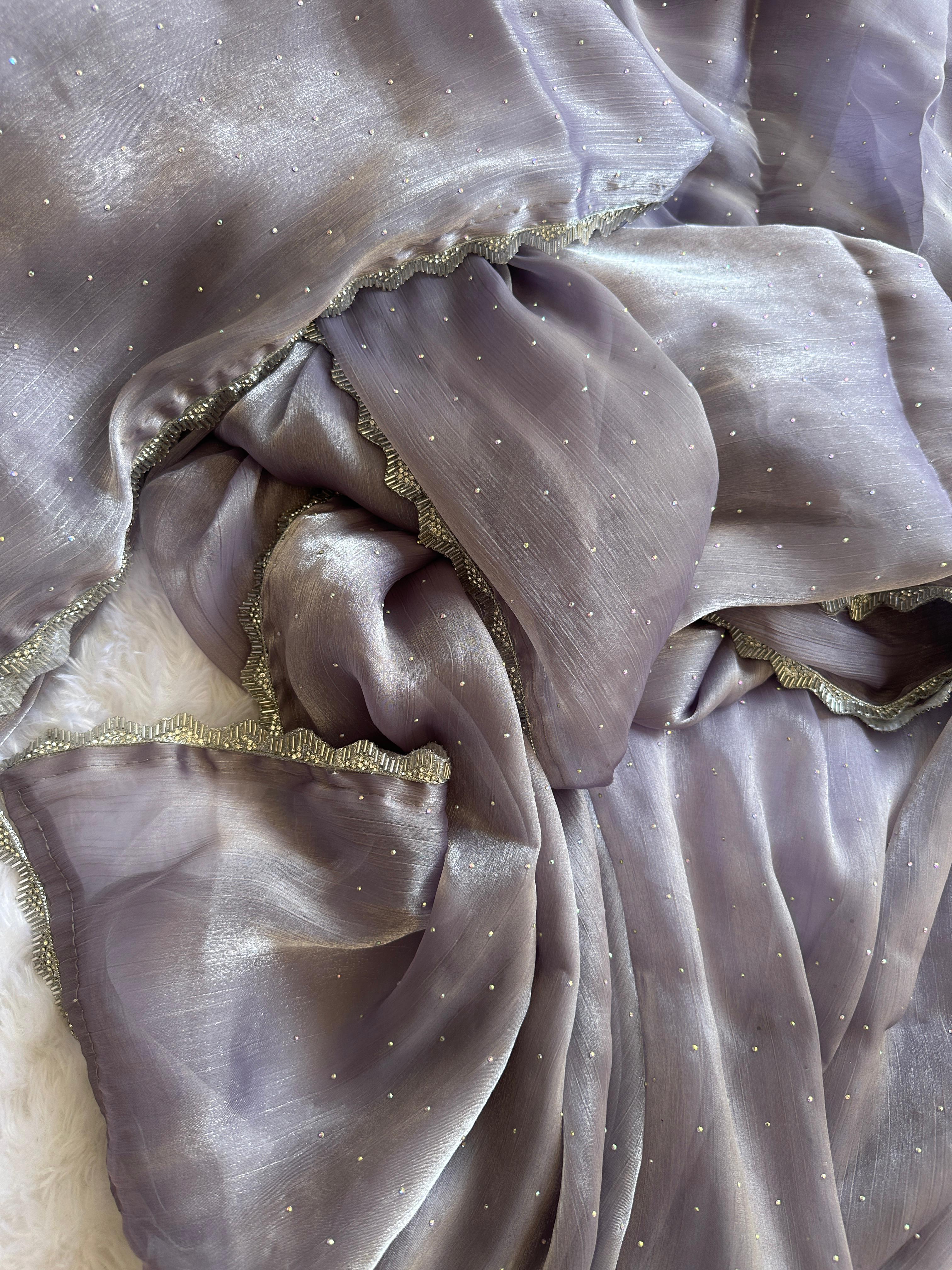 Beautiful Designer Summer Special Barbari Jimmy Chu Silk Saree