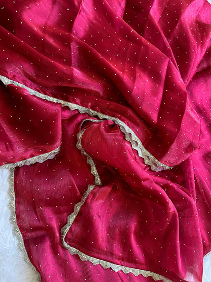 Beautiful Designer Summer Special Barbari Jimmy Chu Silk Saree