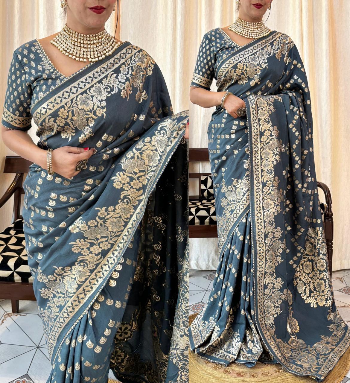 Beautiful Designer Summer Special Soft Dolla Silk