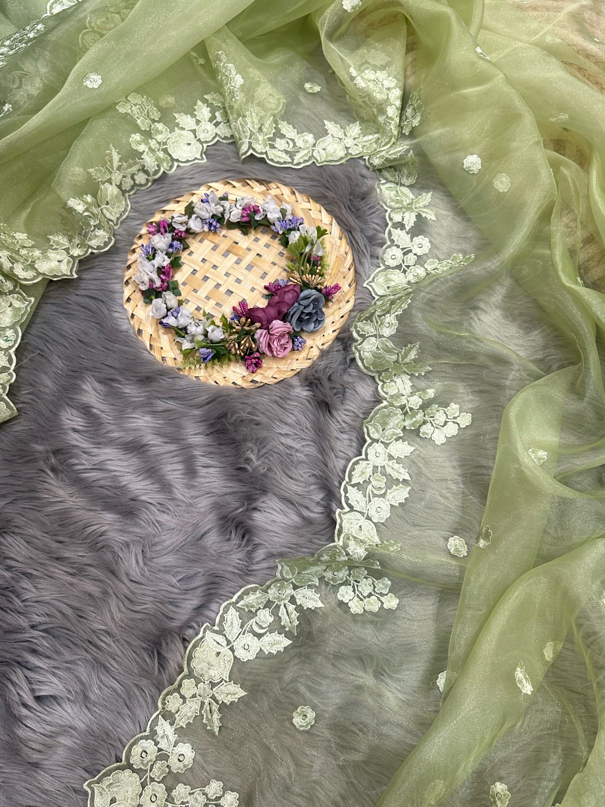 Beautiful Designer Summer Special Pure Organza silk Saree