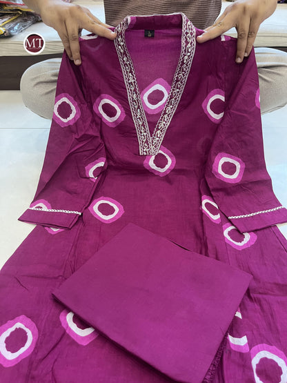 Beautiful Designer Summer Special Pure Cotton Salwar Suit