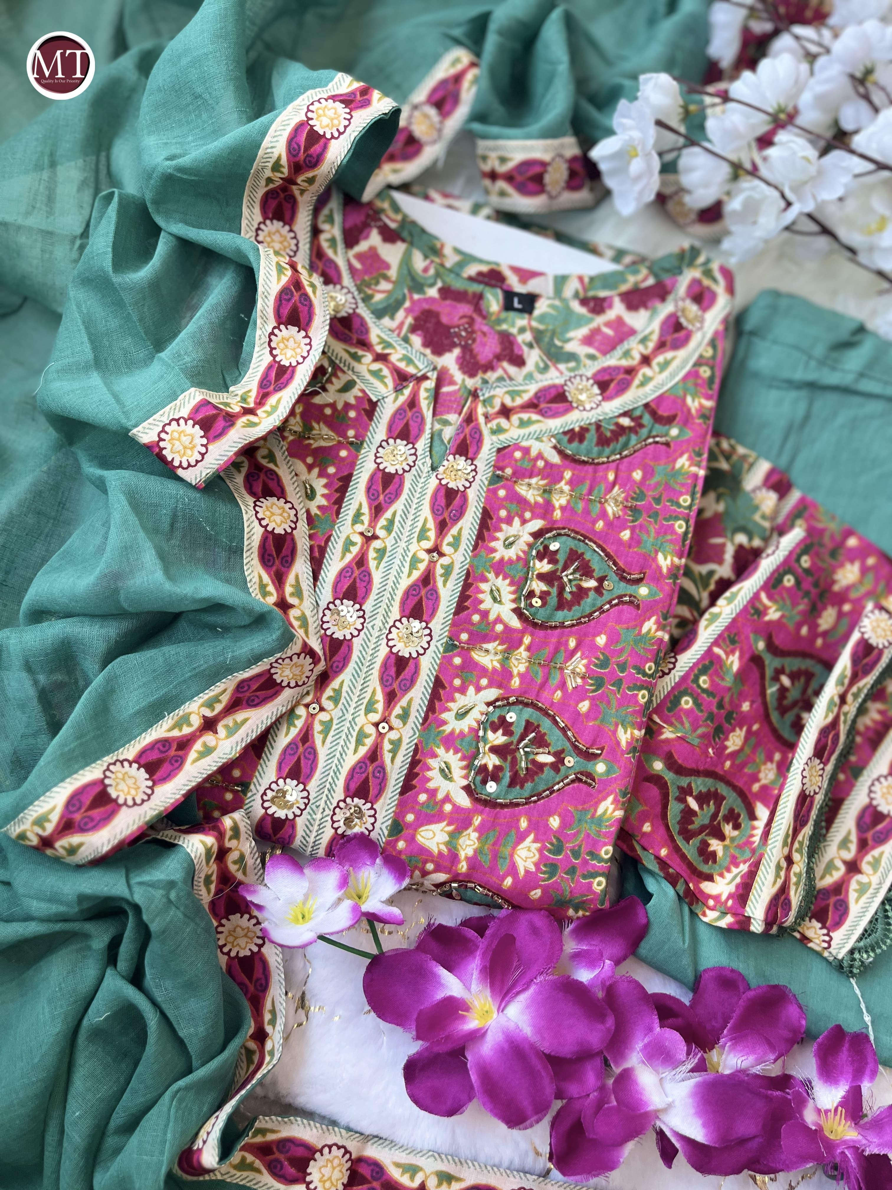 Beautiful Designer Summer Special Pure Cotton Salwar Suit