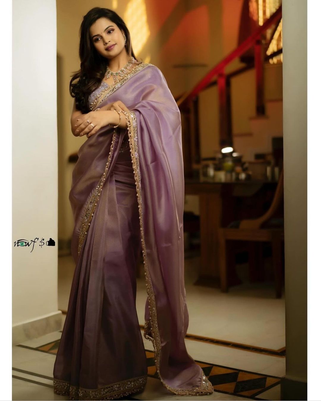 Beautiful Designer Soft Tissue Silk with Sequence Saree