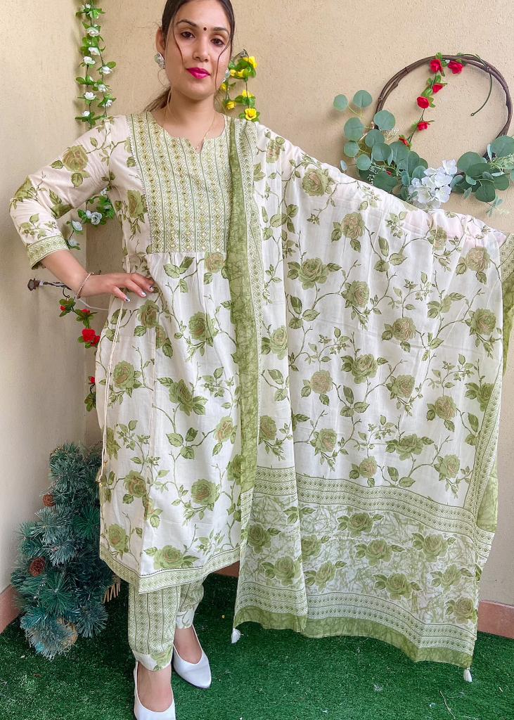 Beautiful Designer Summer Special Pure Cotton Salwar Suit