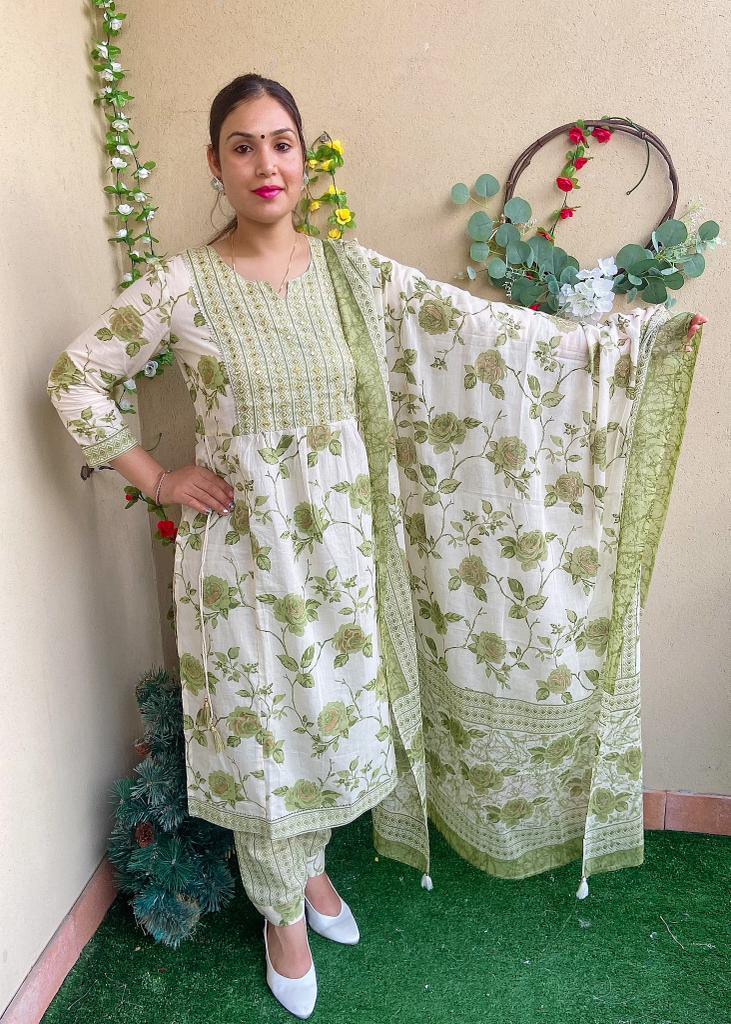 Beautiful Designer Summer Special Pure Cotton Salwar Suit