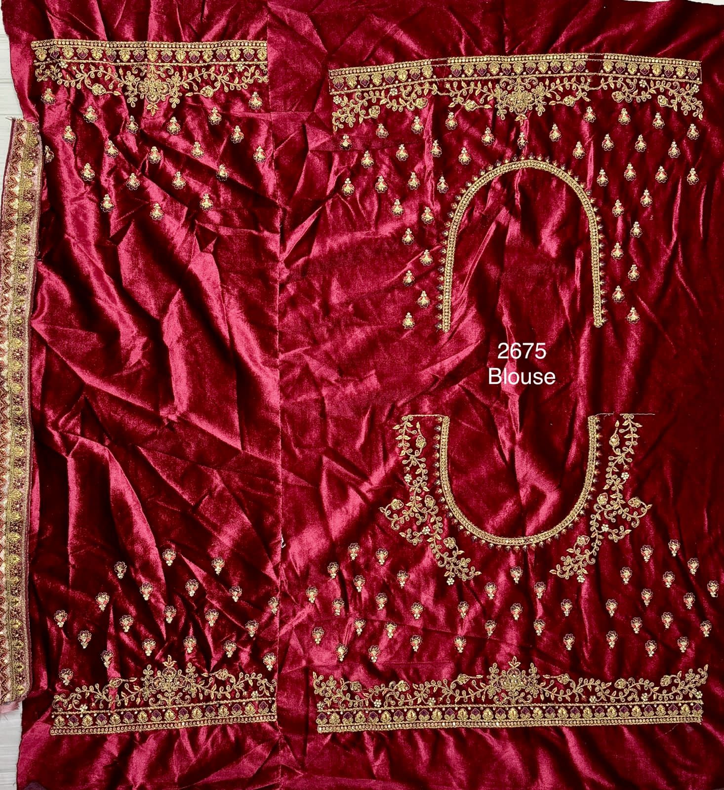 Beautiful Designer Bridal Heavy Velvet Lehenga Choli