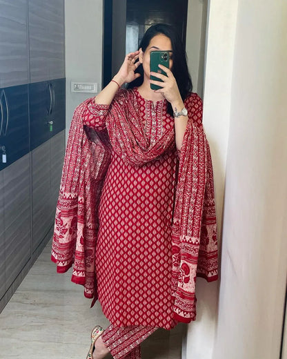 Beautiful Designer Summer Special Pure Cotton Salwar Suit