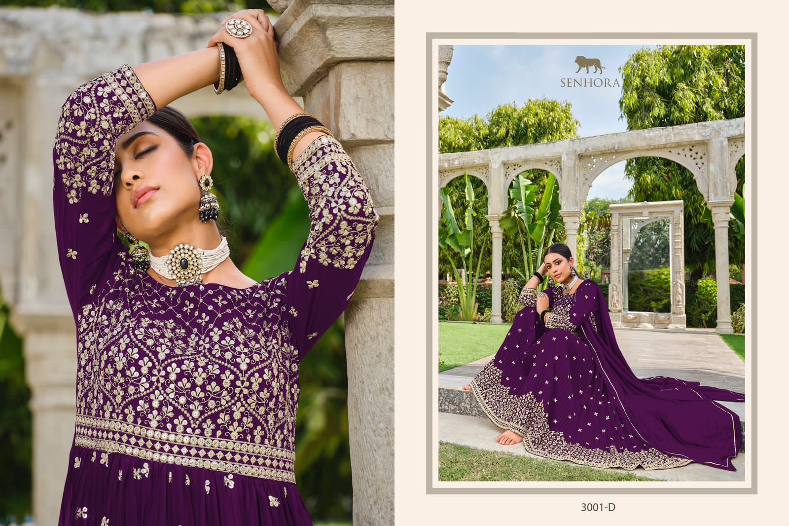 Beautiful Designer Rumana Georgette Pakistani Salwar Suit