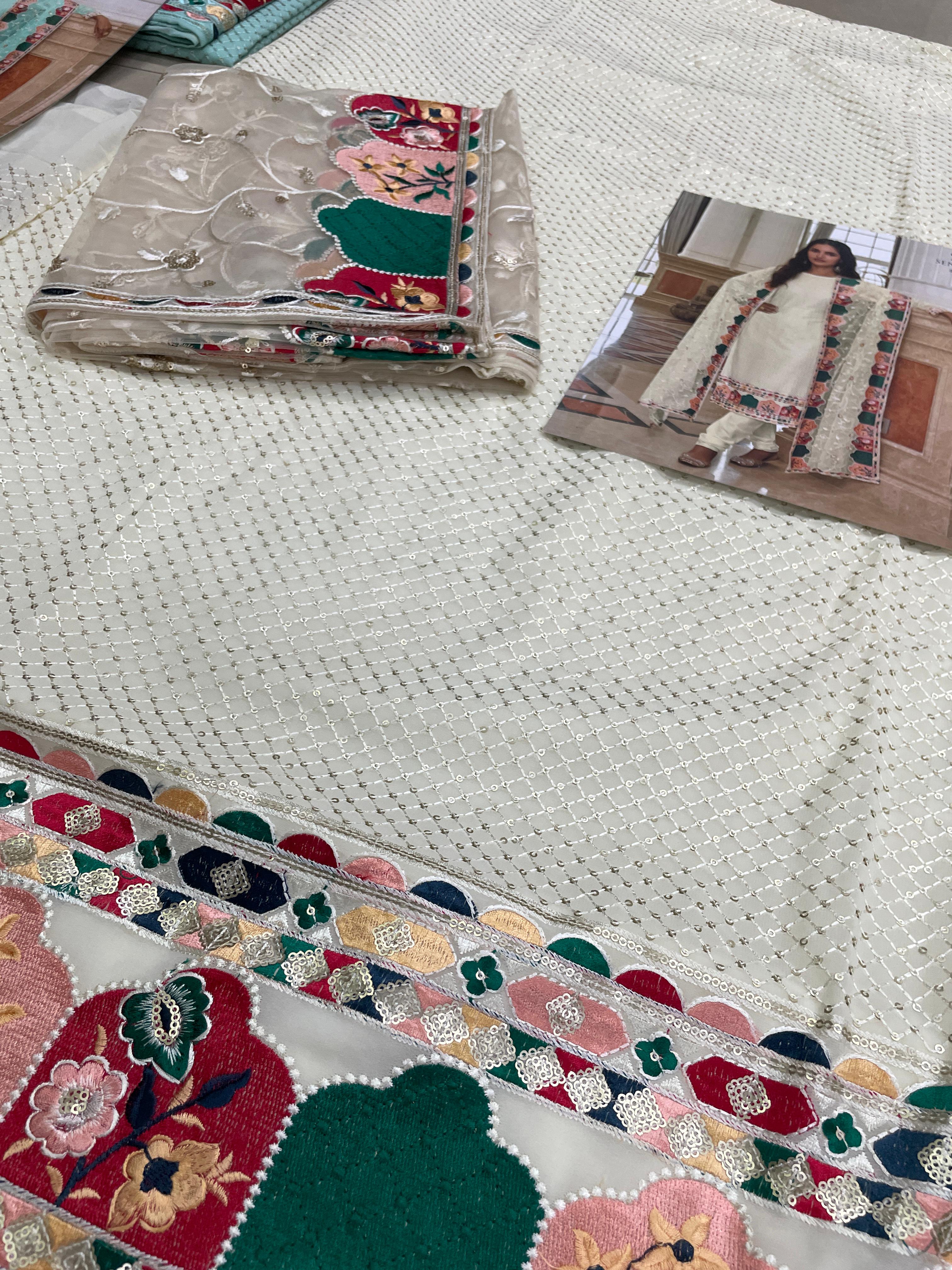 Beautiful Designer Syeda Georgette Pakistani Salwar Suit