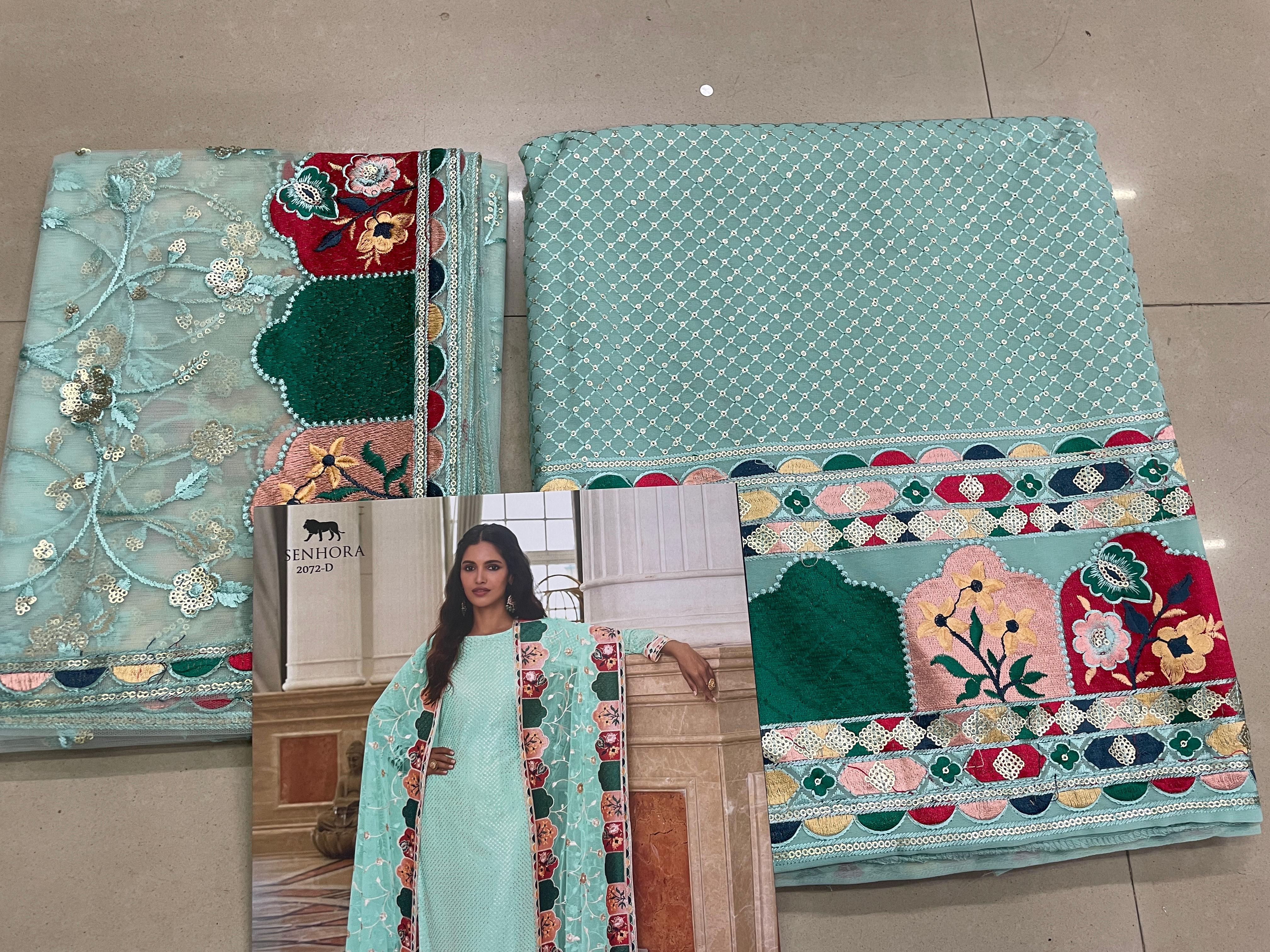 Beautiful Designer Syeda Georgette Pakistani Salwar Suit