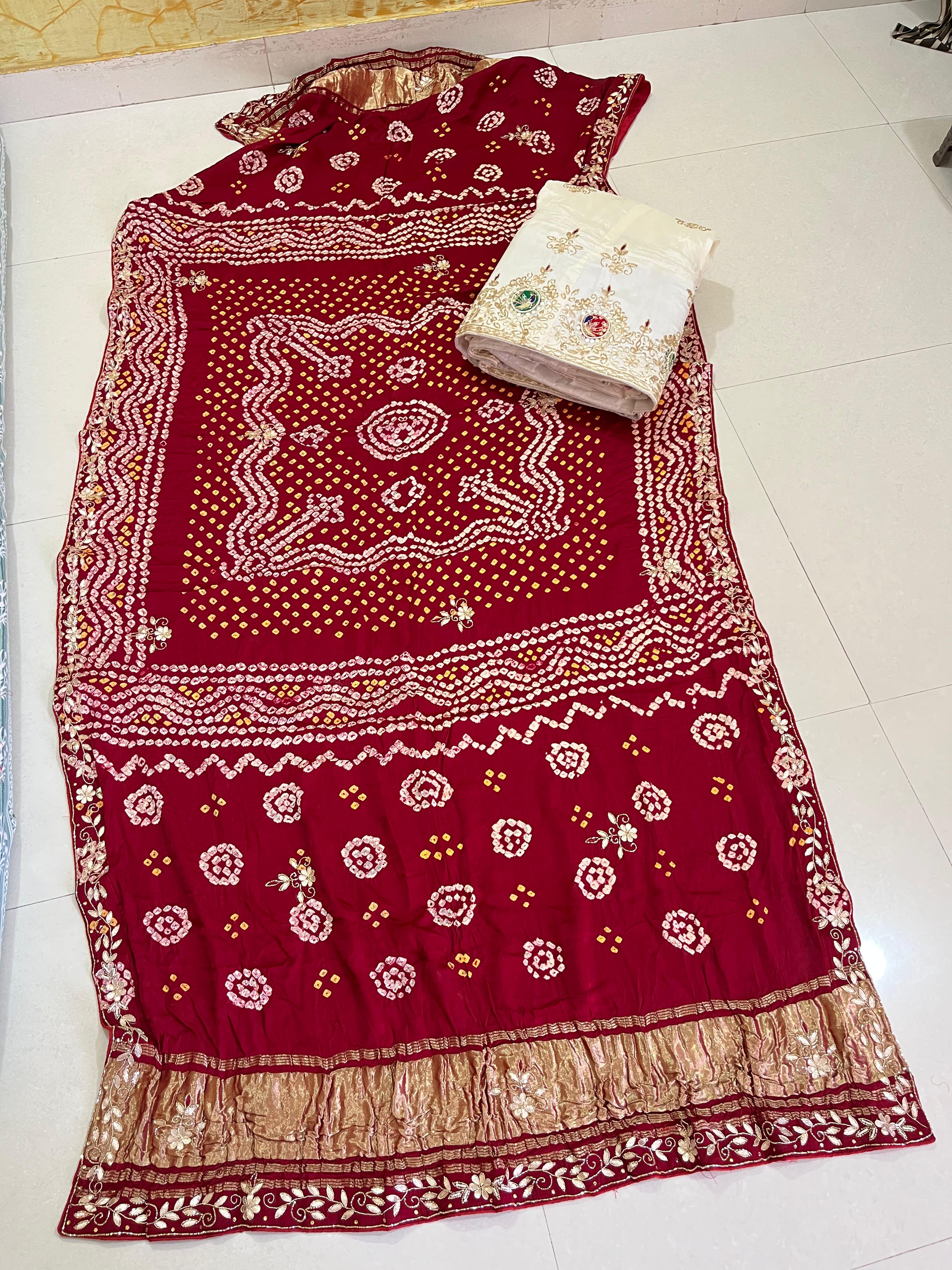 Beautiful Pure Upada Silk Lehanga Choli With Gaji Silk Duppta
