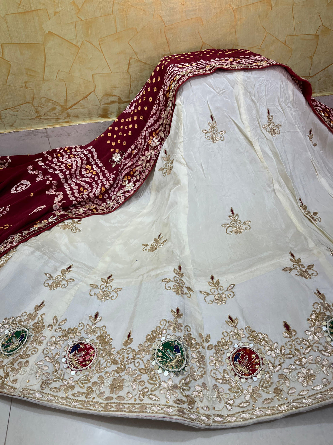 Beautiful Pure Upada Silk Lehanga Choli With Gaji Silk Duppta