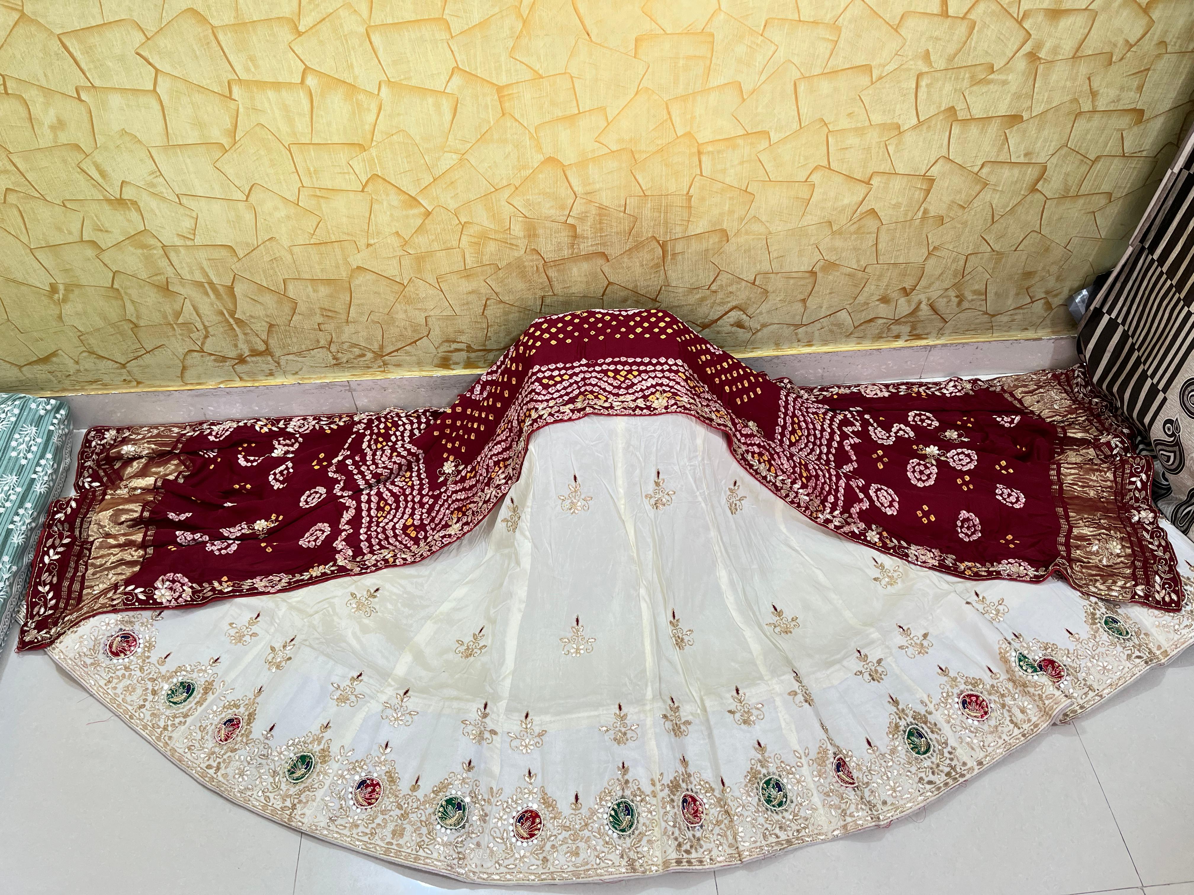 Beautiful Pure Upada Silk Lehanga Choli With Gaji Silk Duppta