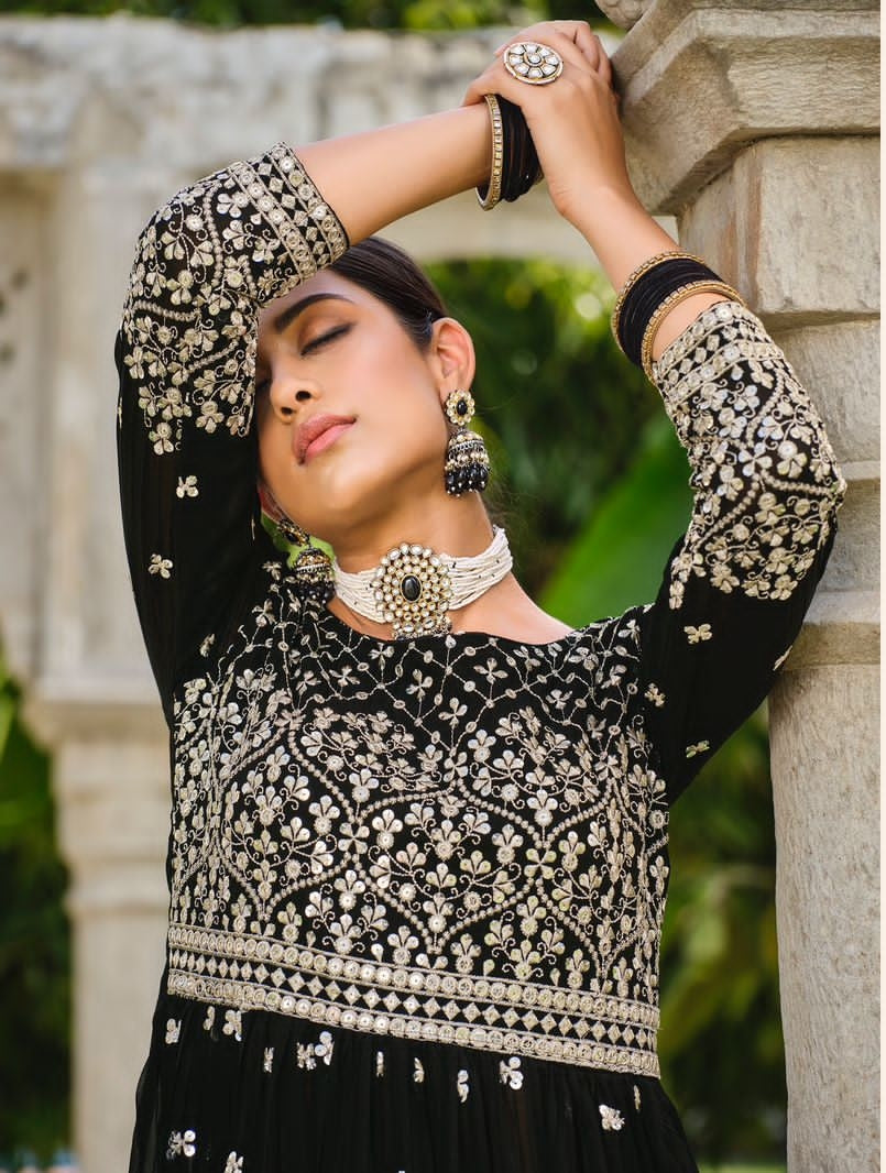 Beautiful Designer Rumana Georgette Pakistani Salwar Suit