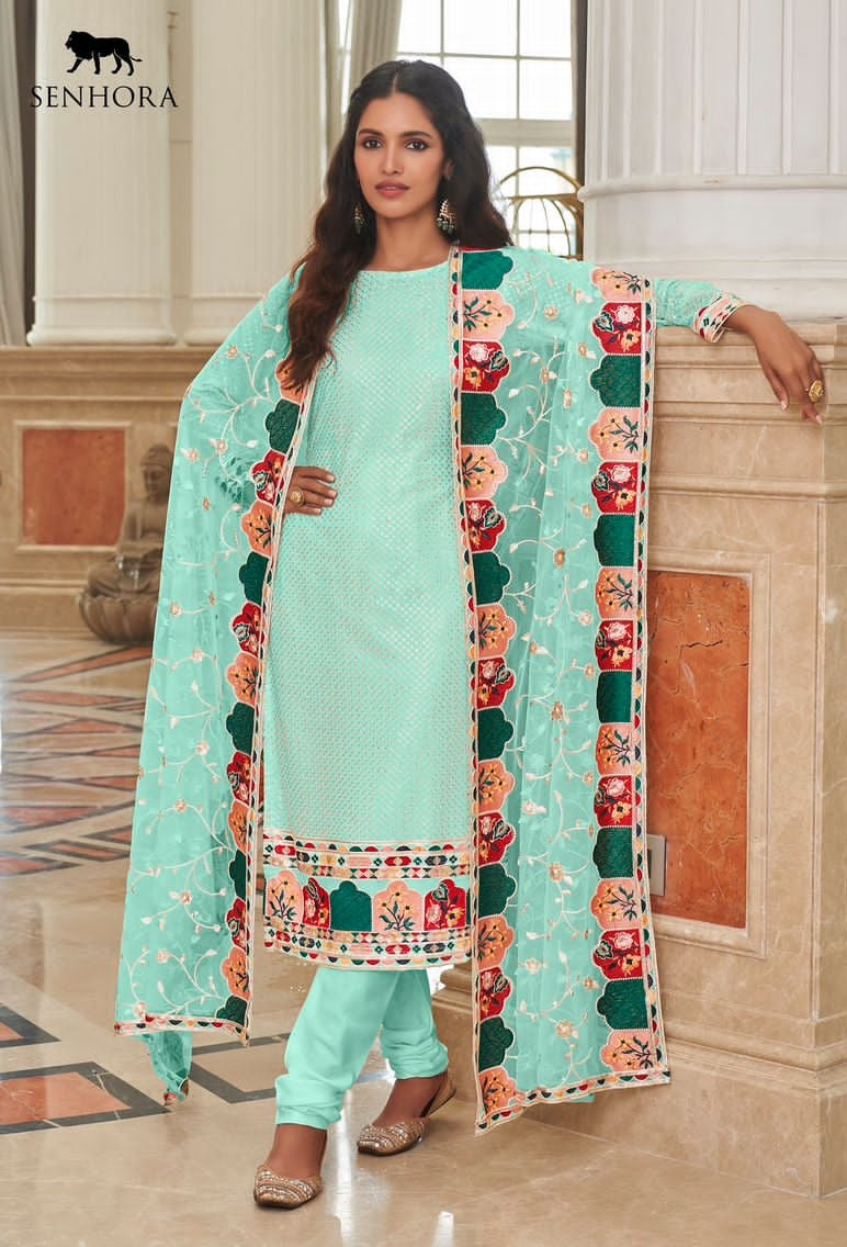 Beautiful Designer Syeda Georgette Pakistani Salwar Suit