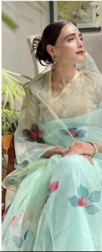 Beautiful Designer Summer Special Pure Organza silk Saree