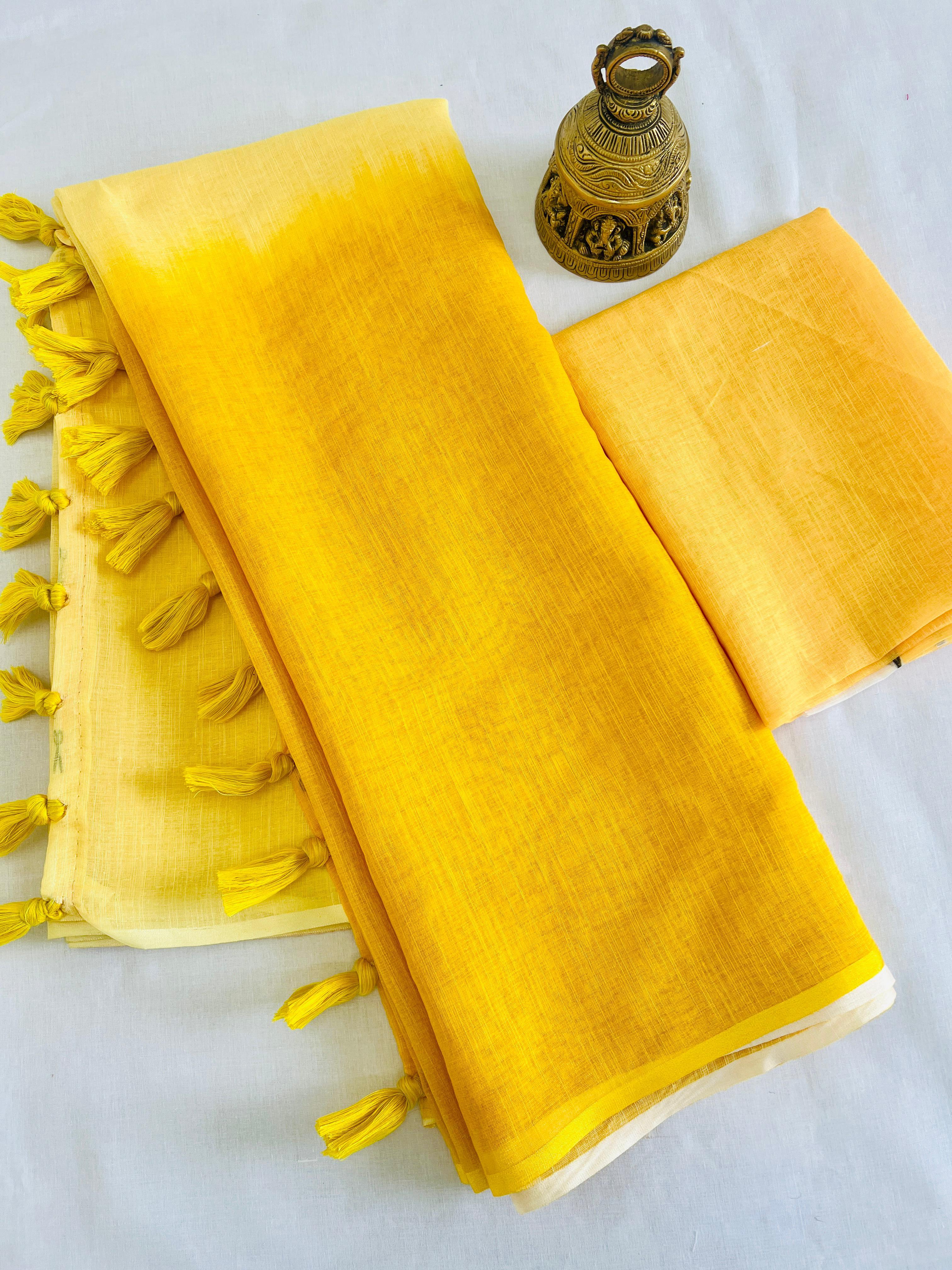 Beautiful Designer Soft Linen Saree Digital Print Saree