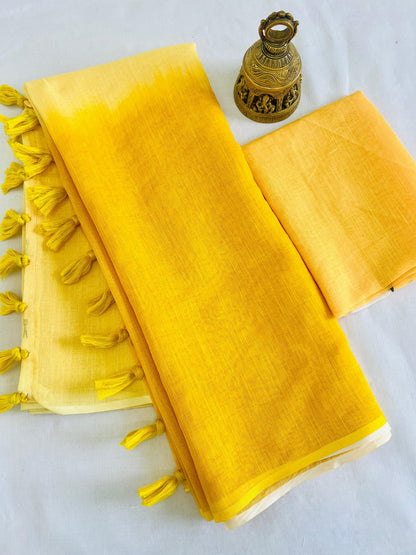 Beautiful Designer Soft Linen Saree Digital Print Saree